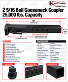 2 5/16 Ball Adjustable Gooseneck Coupler