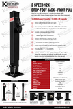 12K (2) Speed Drop Foot Jack (Front Pull)