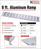 8' Aluminum Ramp HD Triple Tube