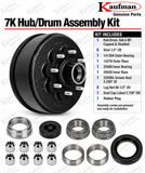 Brake Drum & Hub, 6K/7K Axle