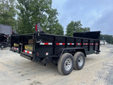 Trailer - 15,000 GVWR Gooseneck Dump Trailer - 16'