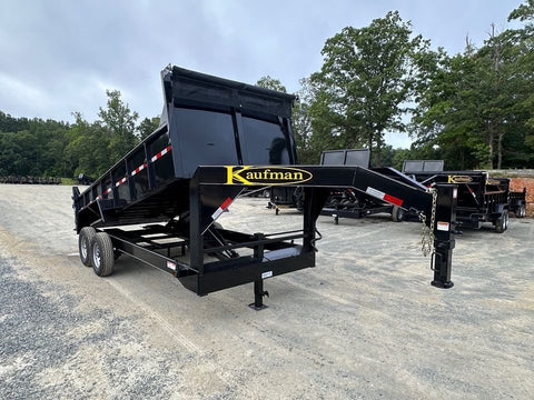 Trailer - 15,000 GVWR Gooseneck Dump Trailer - 16'