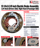 12-1/4x3-3/8 inch 10K Electric Brake Assembly   LH (Drivers Side) RH (Passenger Side)