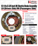 12-1/4x3-3/8 inch 8K Electric Brake Assembly   LH (Drivers Side) RH (Passenger Side) (Copy)