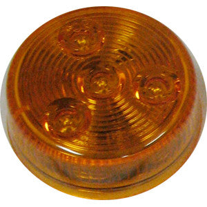LED 2" AMBER ROUND MARKER Single Diode
