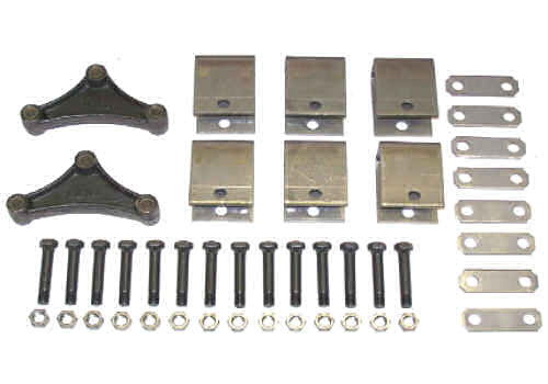 Trailer Leaf Spring Hanger 4 Kit For Double Eye Springs Tandem Axle Suspension