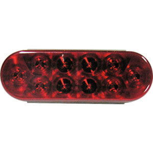 LED Oval Red Taillight
